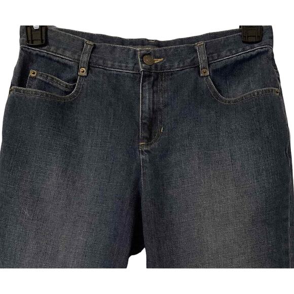 Liz Claiborne Distressed Bootcut Jeans 6 Women Cotton Stretch Y2K Style Bike - Picture 3 of 12